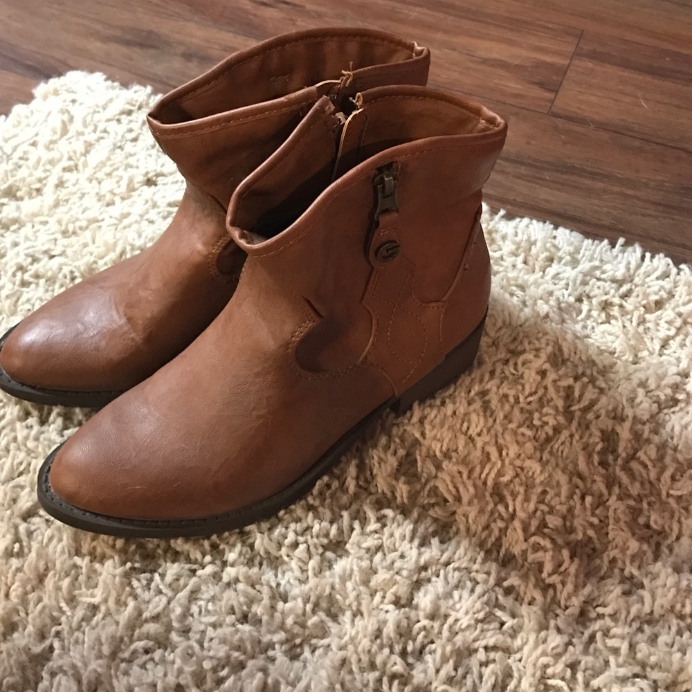 G by Guess ankle cowboy boots