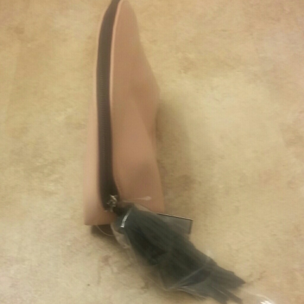 🆕Macy's Flamingo Leatherette Cosmetic Clutch Bag - Picture 3 of 4