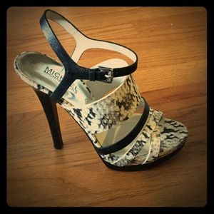 Michael Kors snake skin sandals