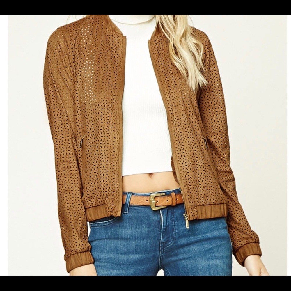 ❌❌SOLD❌❌Camel/Tan Cutout Jacket