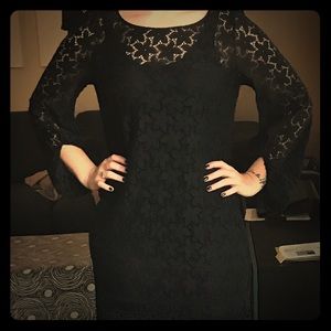 Laundry Bell Sleeve Eyelet Shift dress