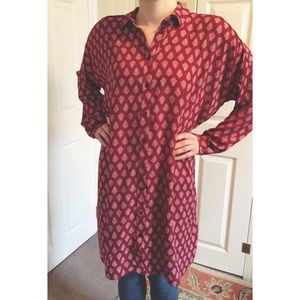 FREE PEOPLE oversized shirt dress