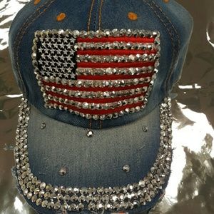 American Flag Denim Hat