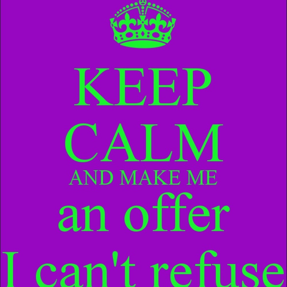 Reasonable offers welcome