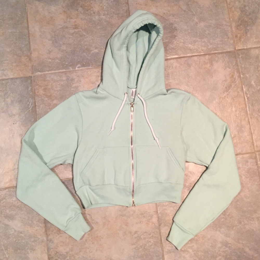 American apparel cropped hoodie