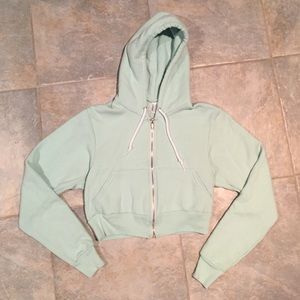 American apparel cropped hoodie