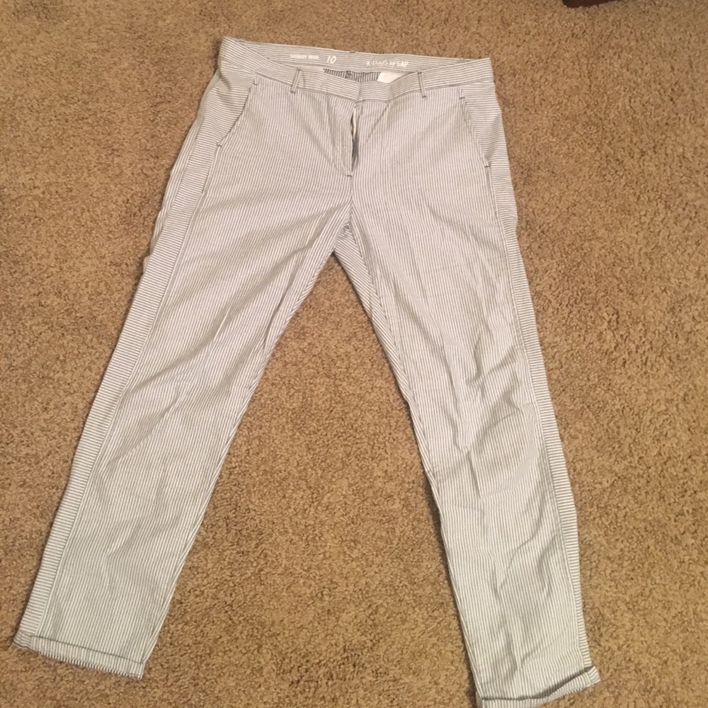 Gap striped khakis