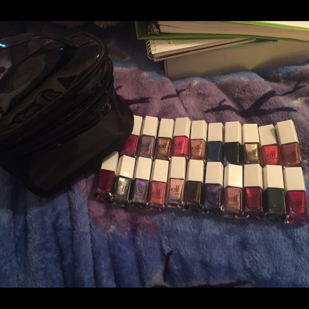 Elf Nail Polishes with Case