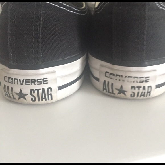 Gently work black low top converse! Size 6! - Picture 3 of 4