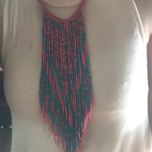 Pink and Blue Necklace