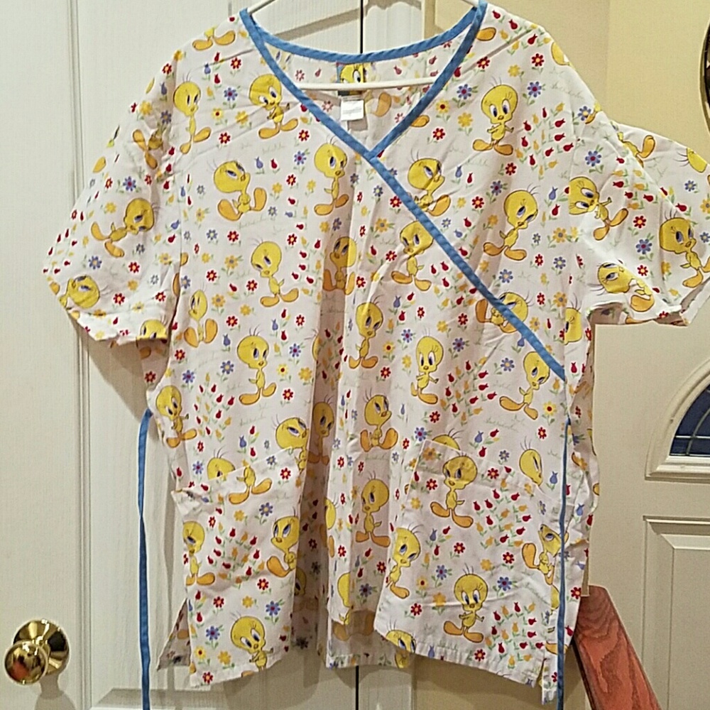 Plus Size Scrubs Tweety