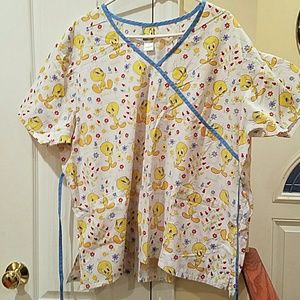 Plus Size Scrubs Tweety