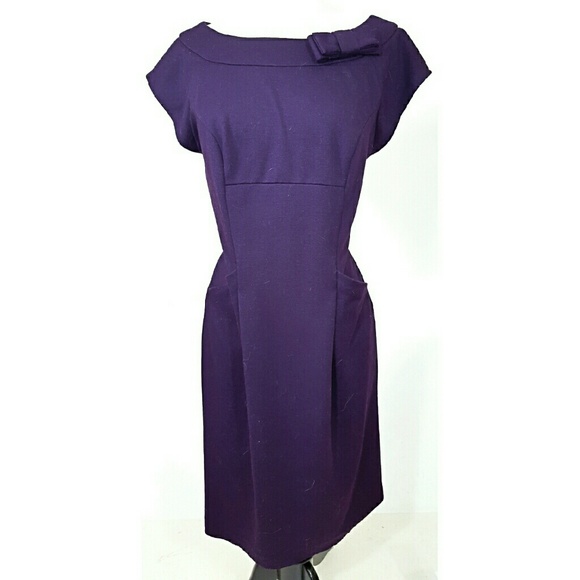 Evan Picone Dresses & Skirts - Evan Picone Eggplant Midi Dress