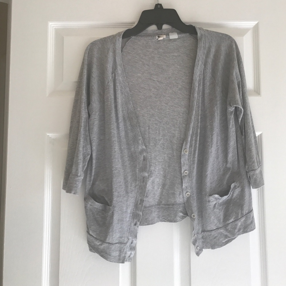 Jcrew grey cardigan
