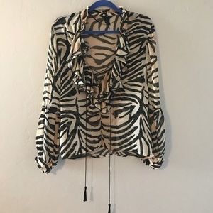 H&M Zebra blouse