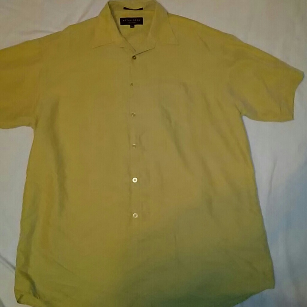 Mens button down AFTER DARK shirt size Lg