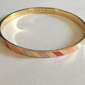 Kate spade striped three cheers bangle