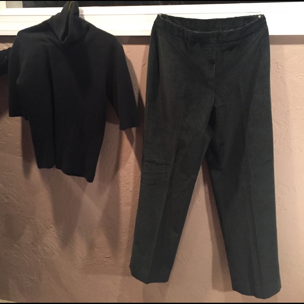 Jones New York matching set: Teal Sweater & Pants