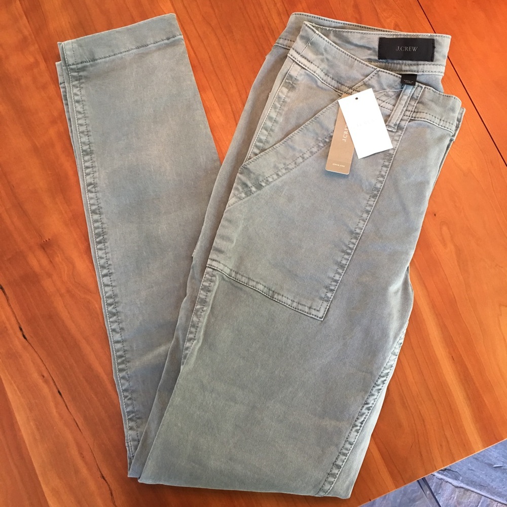 J. Crew Tall Skinny Washed Twill Utility Pant NWT