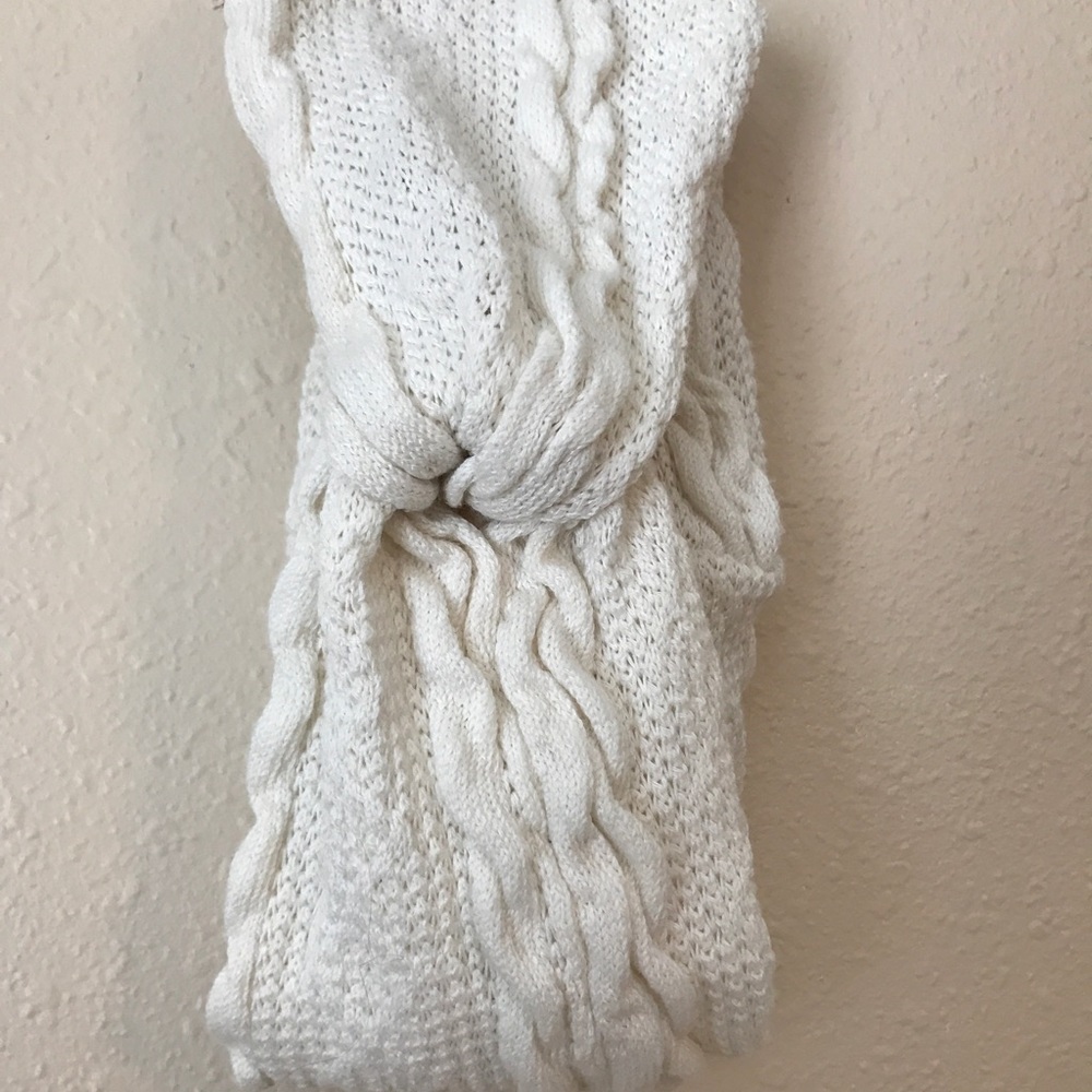 White crochet headband