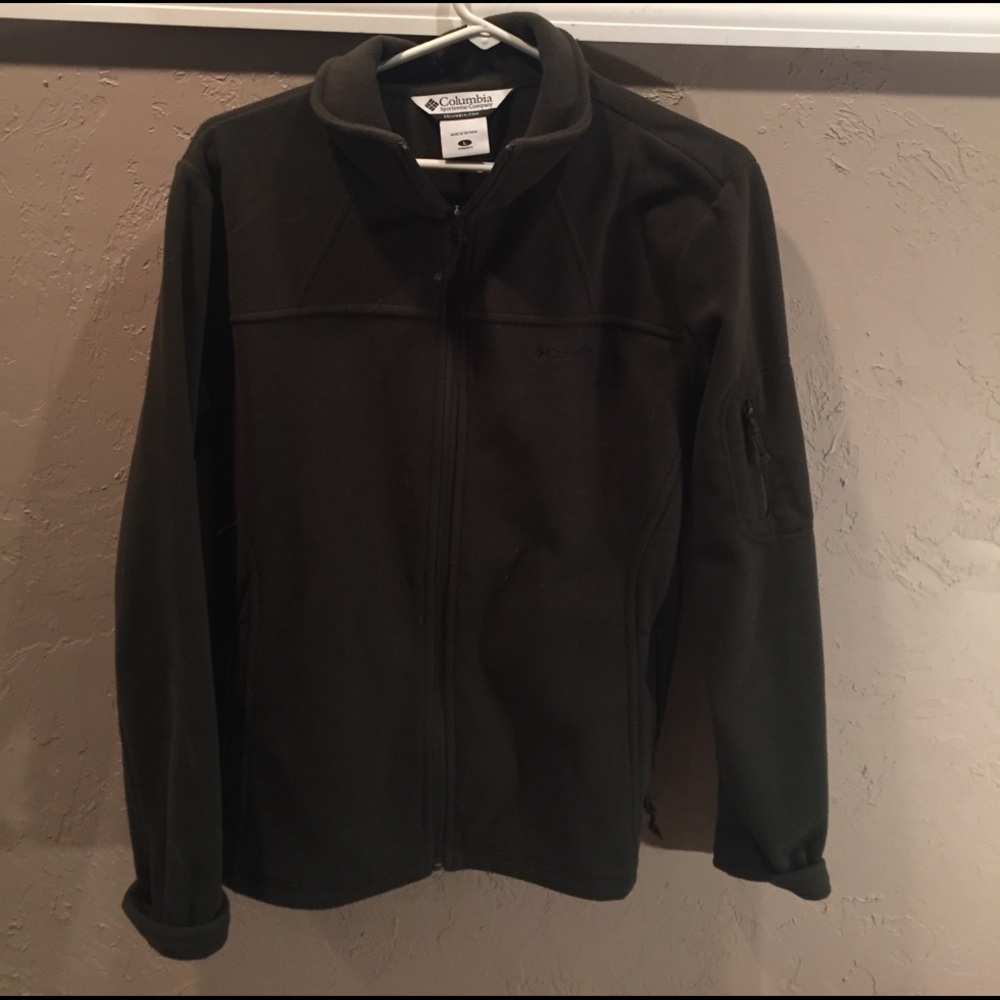 Columbia Fleece Jacket in Olive Green