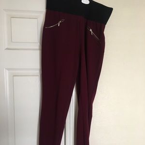 Maroon leggings