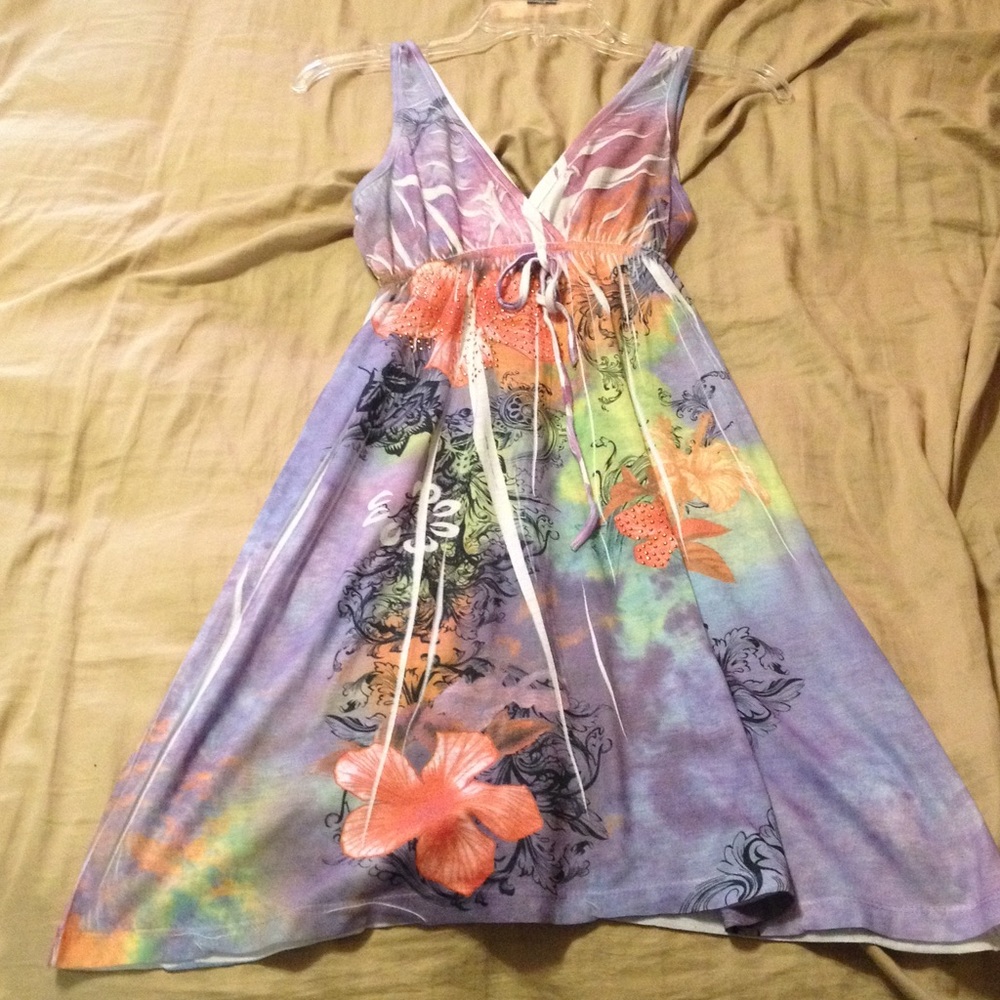 Multi colored sleeveless dress