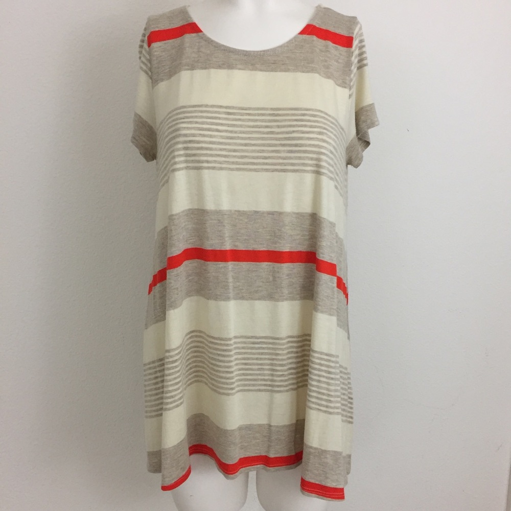 Puella Anthropologie Short Sleeve Striped Top