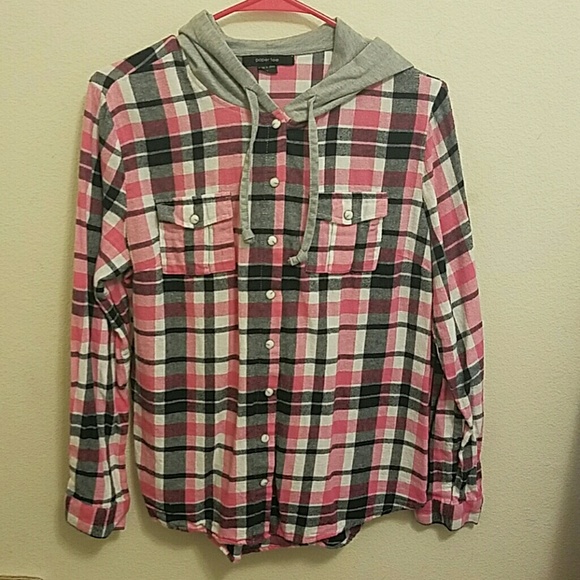 Paper Tee Tops - Button up flannel