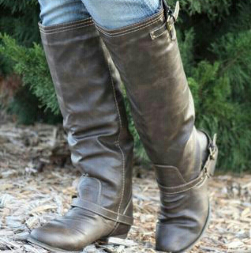 Outlaw Two Tone Taupe Riding Boot