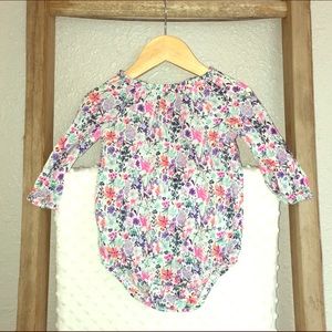 Osh Kosh L/S Floral Bodysuit - 12 Months