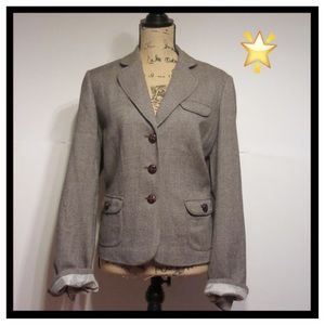 ✨BANANA REPUBLIC- Brown Tweed  Blazer.....