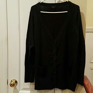 Black Torrid Boyfriend Cardigan