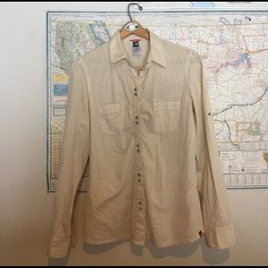North Face Long Sleeve Button Up
