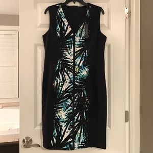 Tahari sleeveless sheath cocktail dress