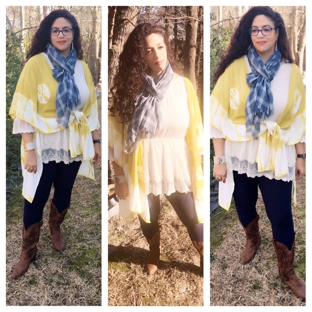🆕Mustard Yellow / Honey Colored Kimono - Picture 4 of 8