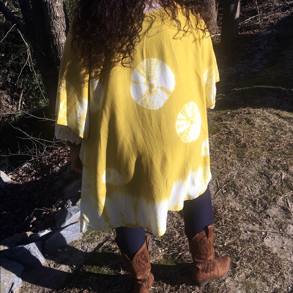 🆕Mustard Yellow / Honey Colored Kimono - Picture 7 of 8