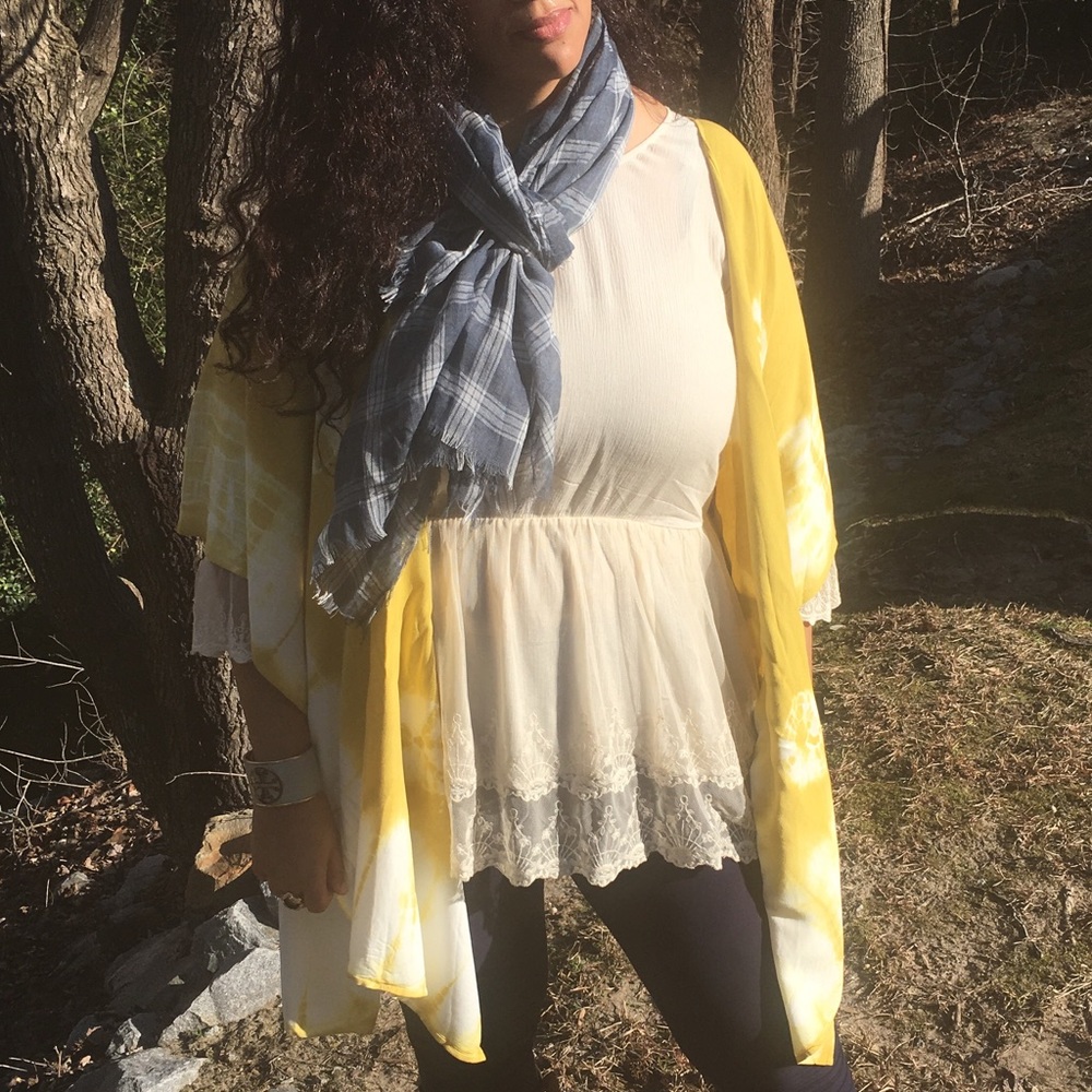 🆕Mustard Yellow / Honey Colored Kimono - Picture 3 of 8