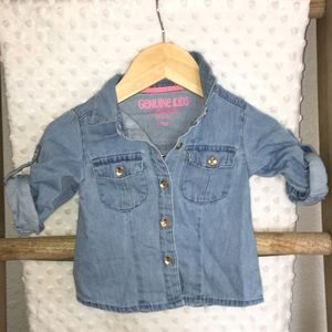 Genuine Kids by OshKosh Chambray Button-Up 12 Mos