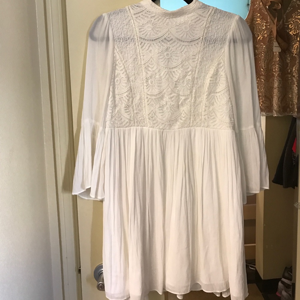 White boho dress