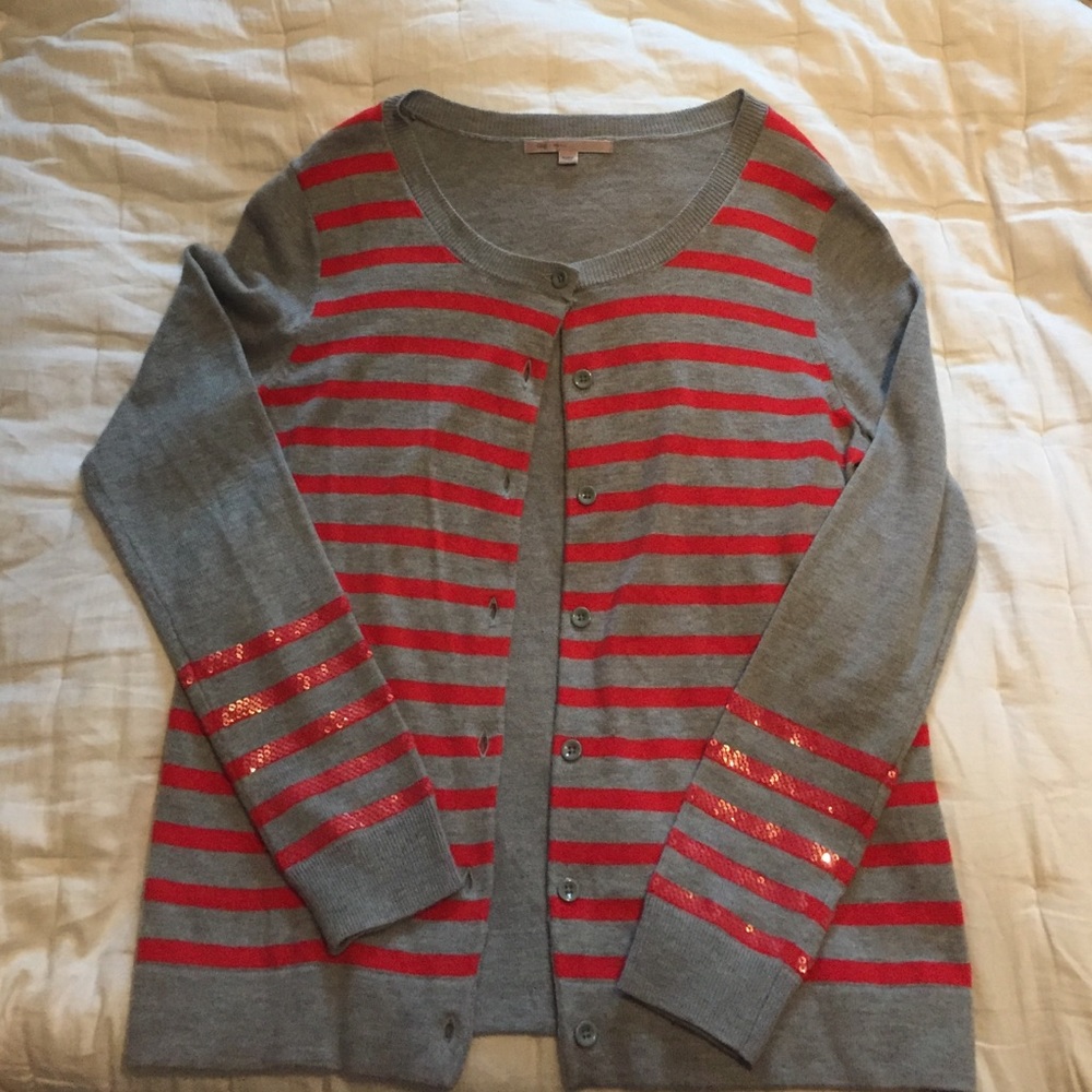 Gap striped cardigan sz small