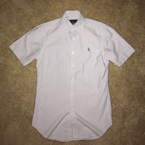 Ralph Lauren Slim Fit Button Down Short Sleeve