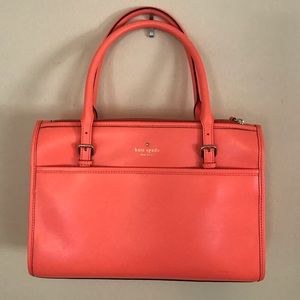 Never used with tags neon orange Kate Spade purse