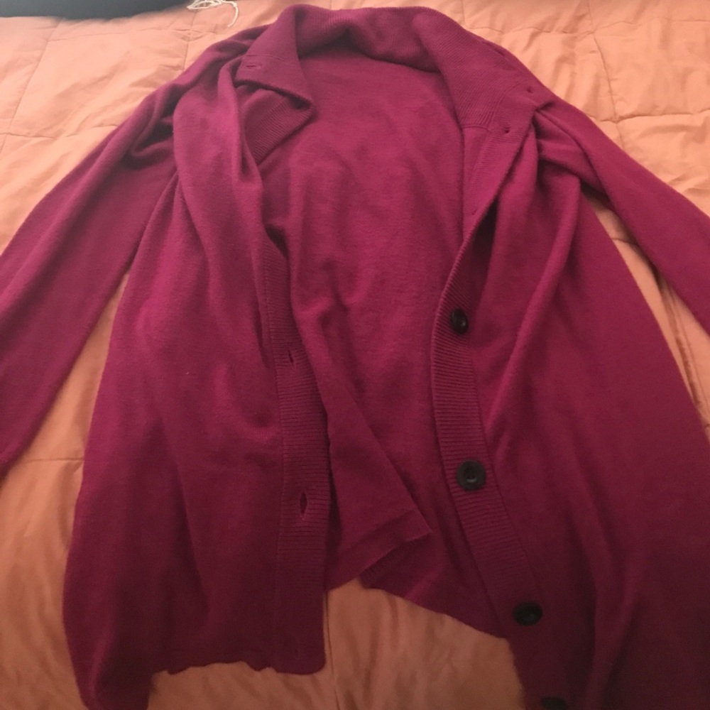 Maroon cardigan