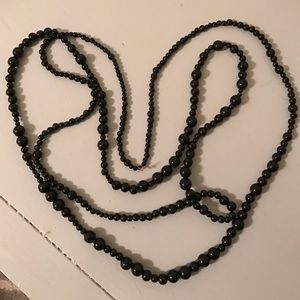 Black choker necklace. Double layer!