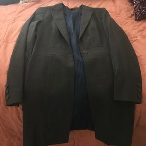Grey long blazer
