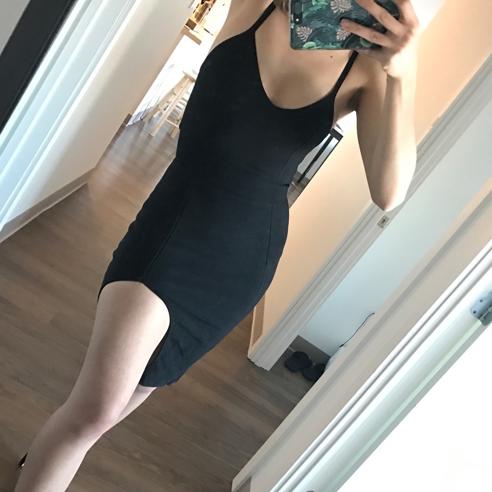 💋SOLD💋 Black Bandeaux Little Black Dress