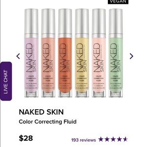 Naked skin color correcting fluid