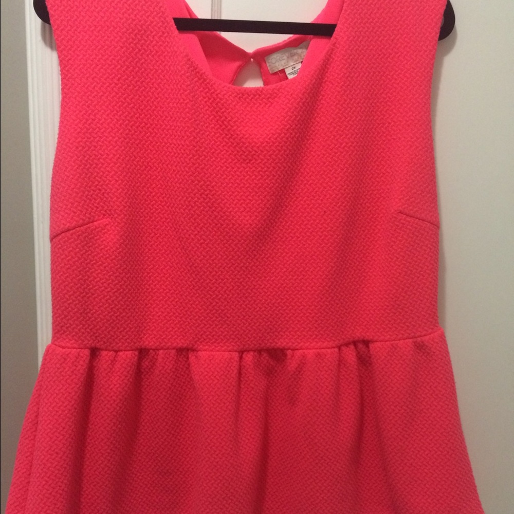 Pink Peplum Top