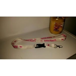 Pink lanyard